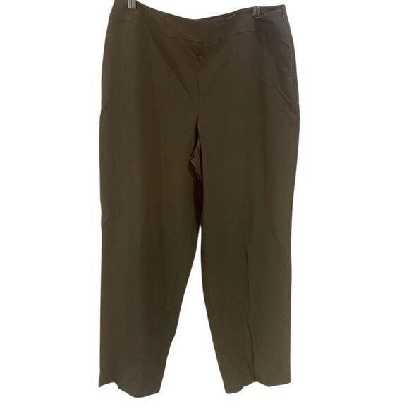 Talbots size 12 stretch tan zip side dress pants - Picture 1 of 4